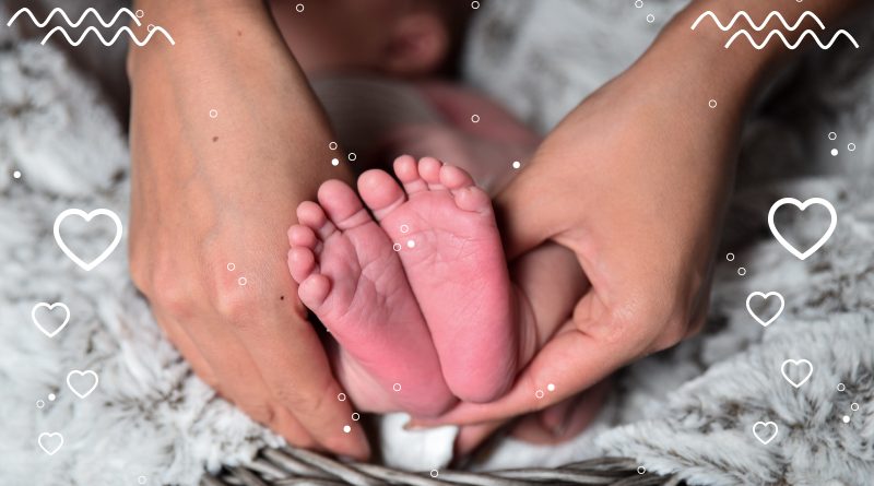 новорожденный ребенок детские ножки мамины руки