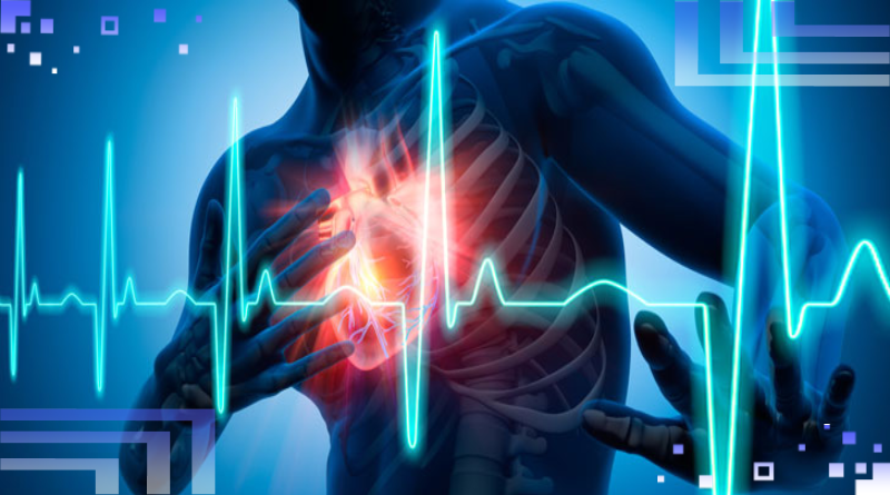 кардиограмма сердце человек скелет боль