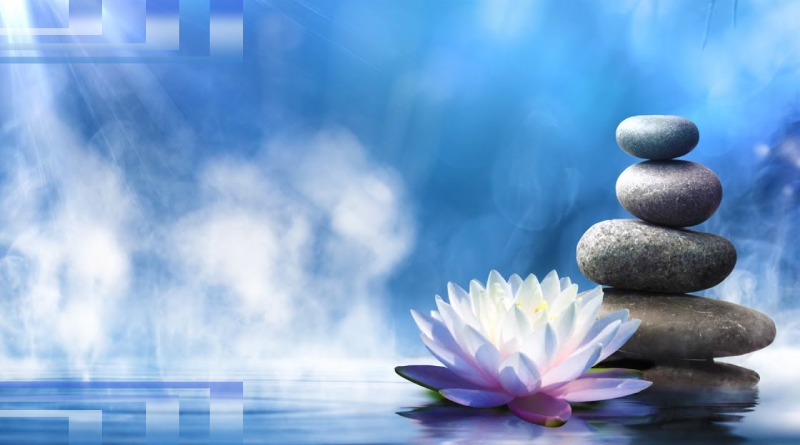 расслабление медитация гармония покой цветок и камни