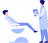 Зубной врач с пациентом